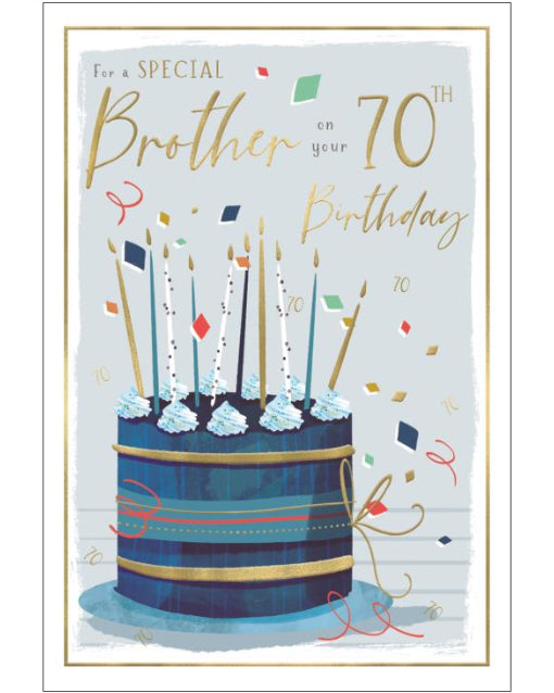 Brother on your 70th Birthday card