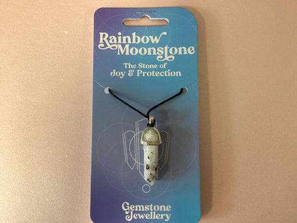 Rainbow Moonstone  pendant - Gemstone jewellery