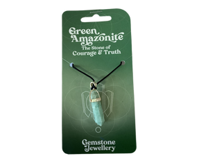 Green Amazonite Pendant - Gemstone jewellery