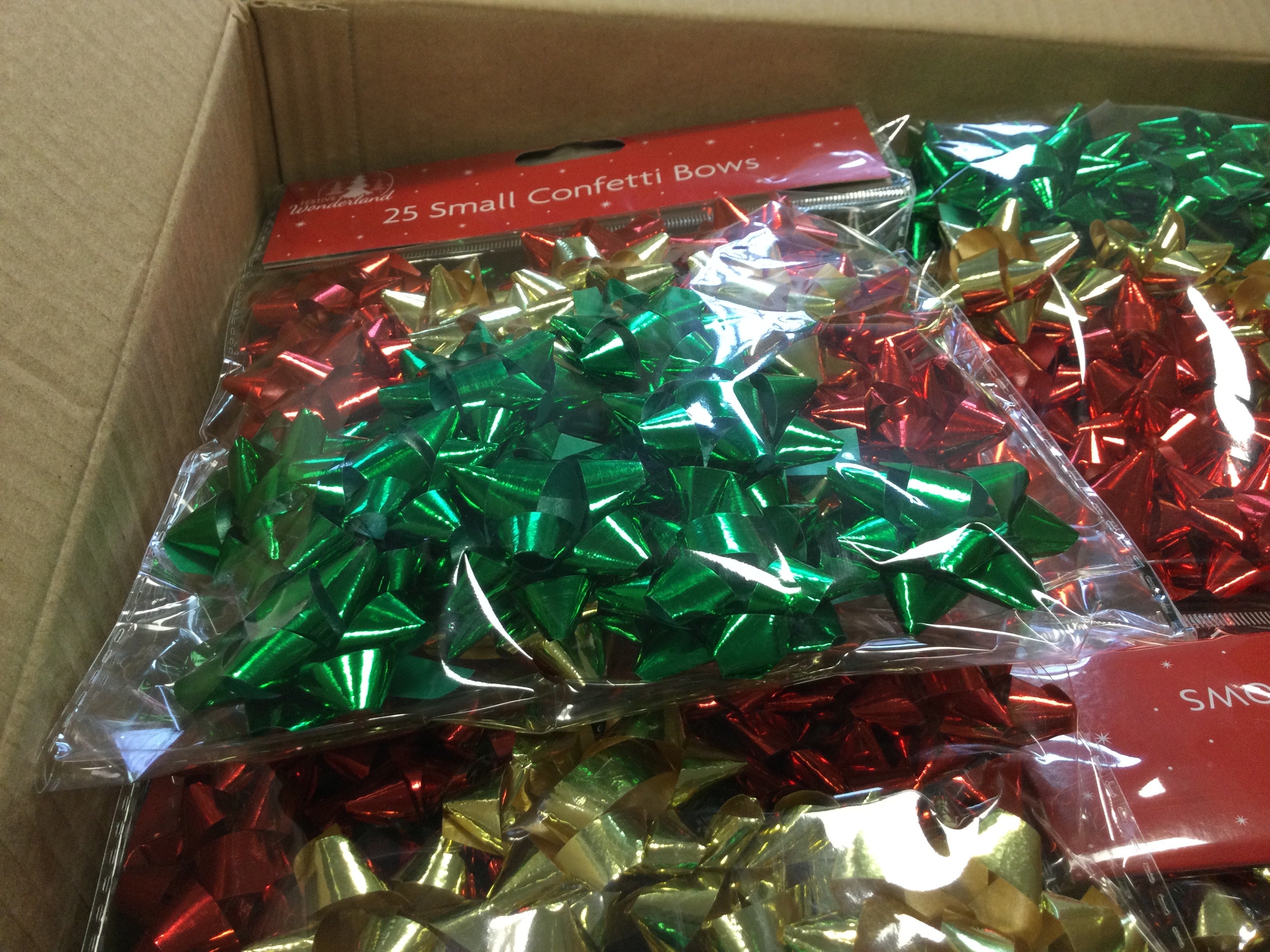 Mono Confetti Bows - Pk of 25 - Bows