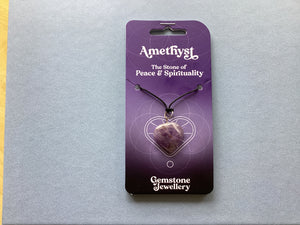 Amethyst Heart - Gemstone jewellery