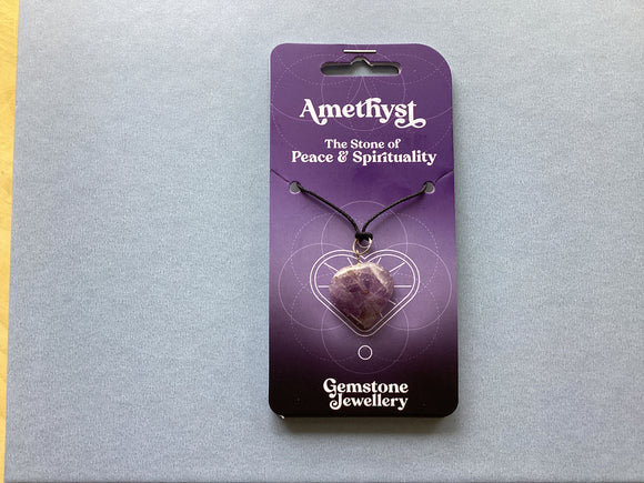 Amethyst Heart - Gemstone jewellery