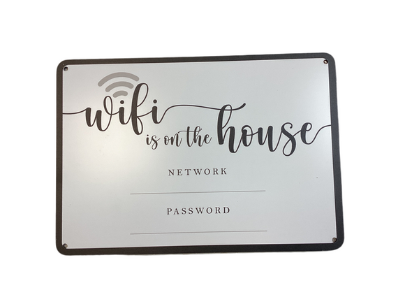 Wi-fi - vintage metal sign