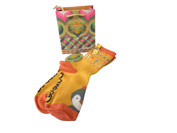 Powder ladies socks - penguin russet