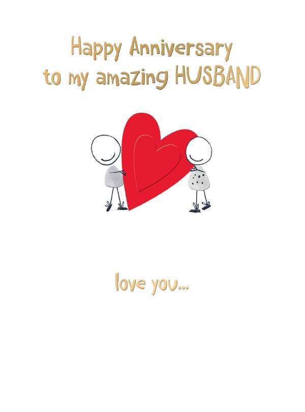 Husband - Anniversary Card