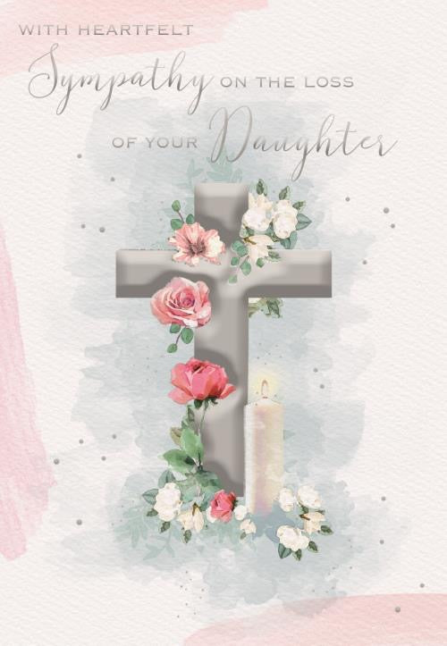 On the loss of your Daughter - Sympathy card