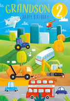 Grandson 2nd Birthday card
