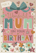 For a Wonderful Mum Birthday card