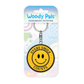 Smile wooden keyring