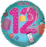 12 - Helium-Filled Balloons Various Designs