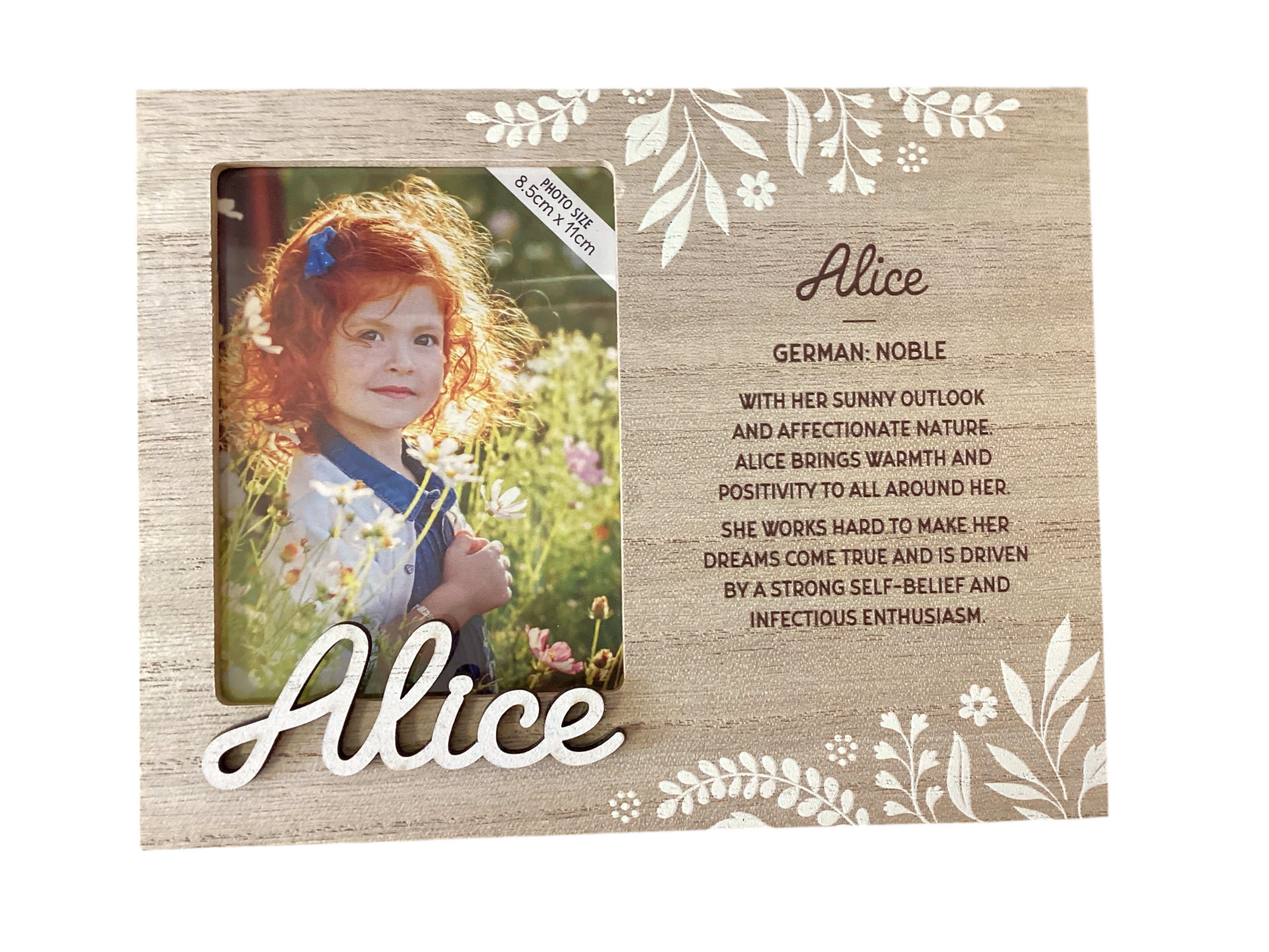 Alice - Personalised  Kids Picture Frame