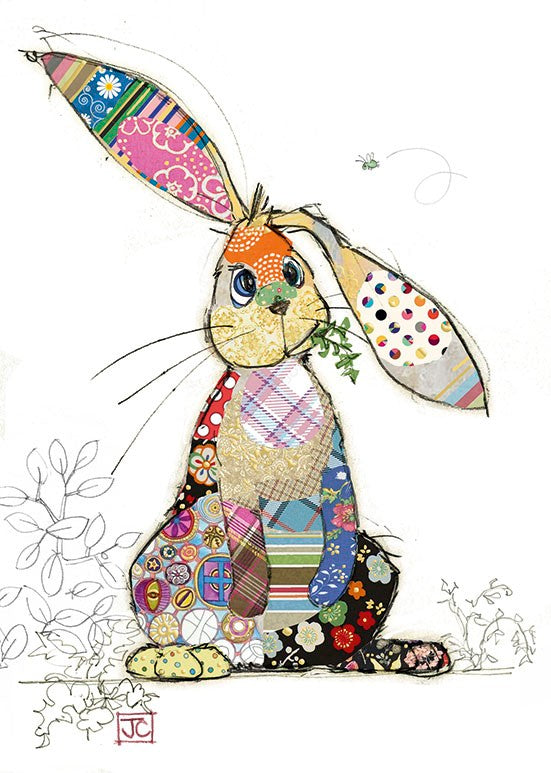 Binky bunny - Bug Art greetings cards