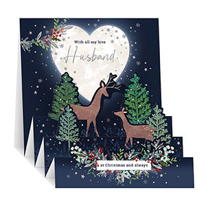 Husband - Pop up Christmas card