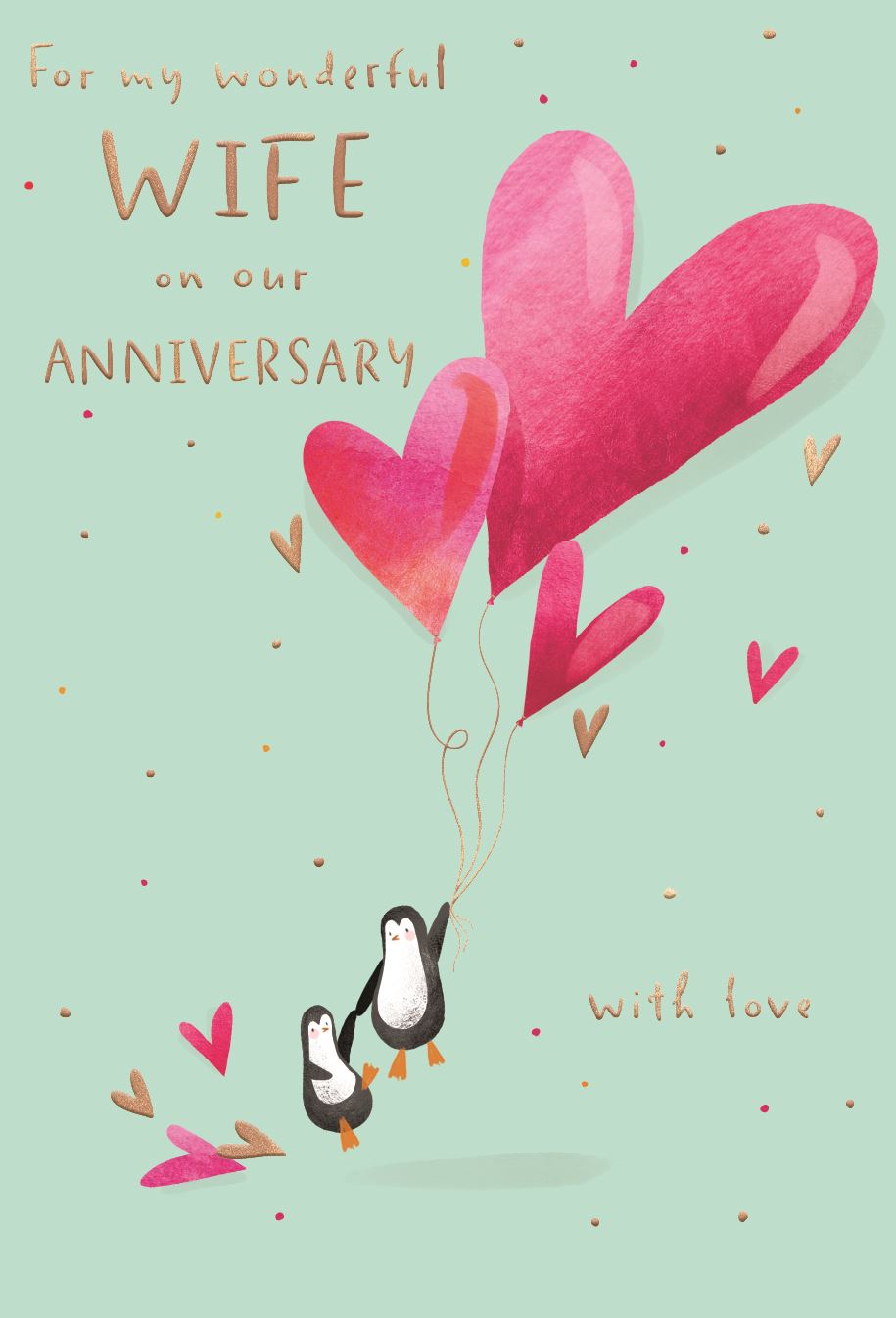 Wonderful Wife on our Anniversary card