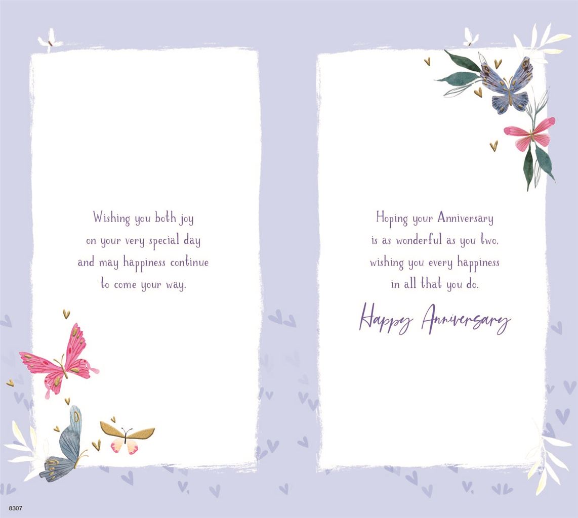 Daughter & Son-in-Law - Anniversary card