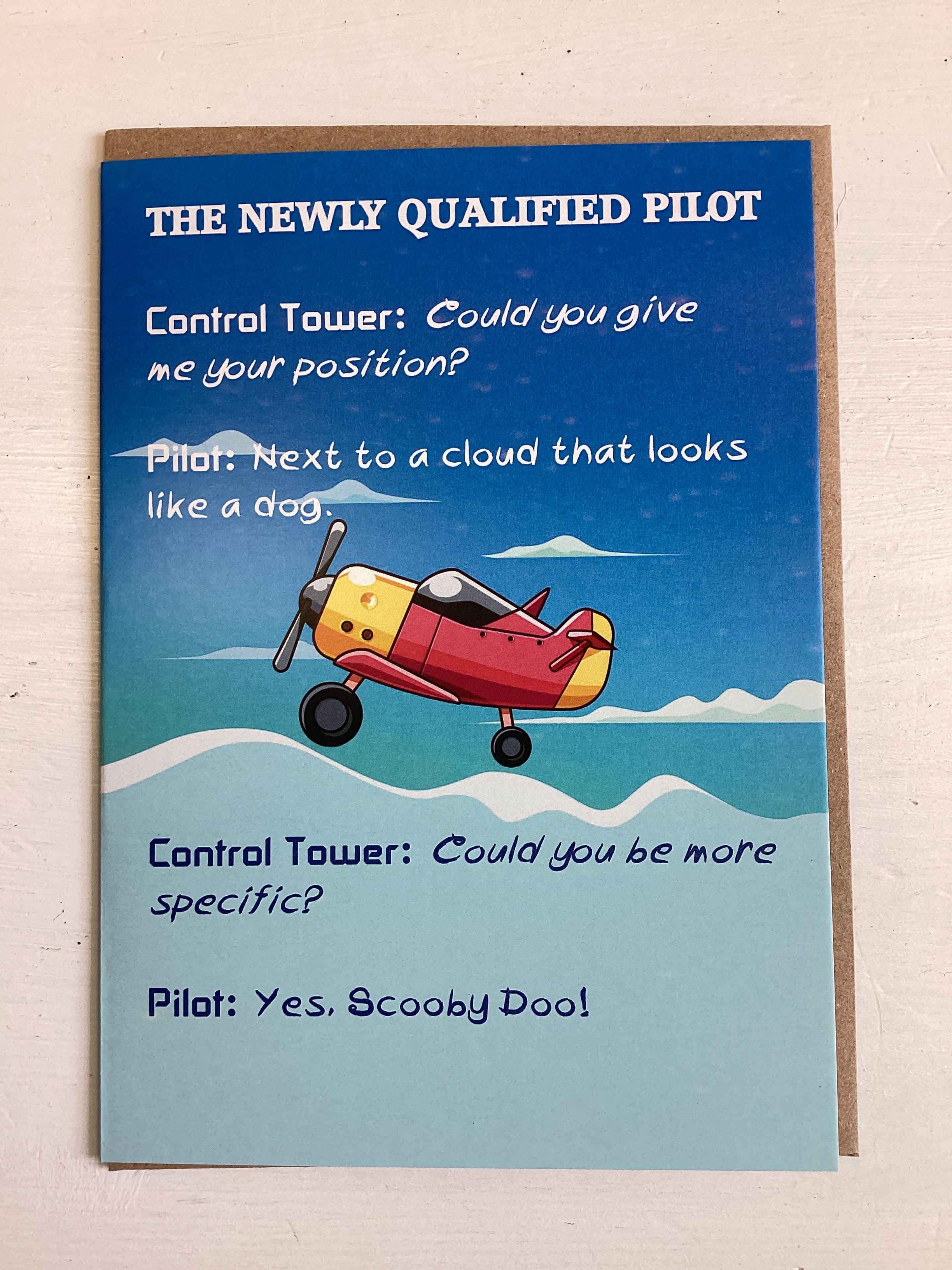 Newly qualified pilot   - Cowshed cards