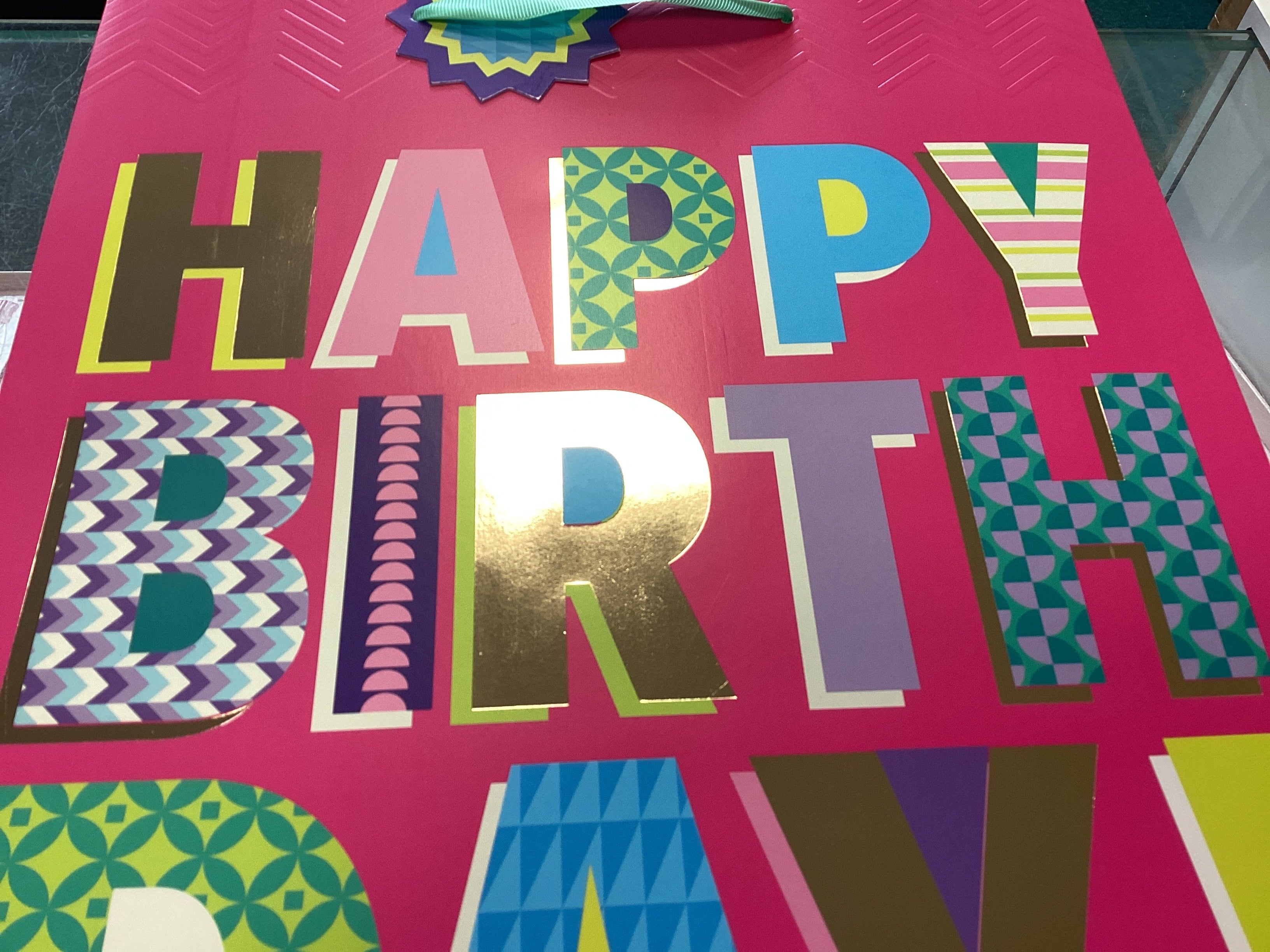 Happy Birthday - XLarge - Gift Bag