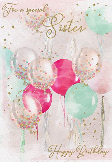 Special Sister - Birthday card