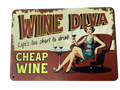 Wine Diva... Retro metal sign