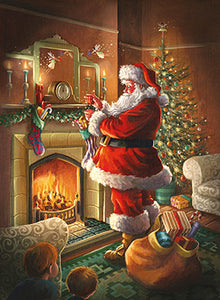 By the fireside - Pack of 8 Charity Christmas cards