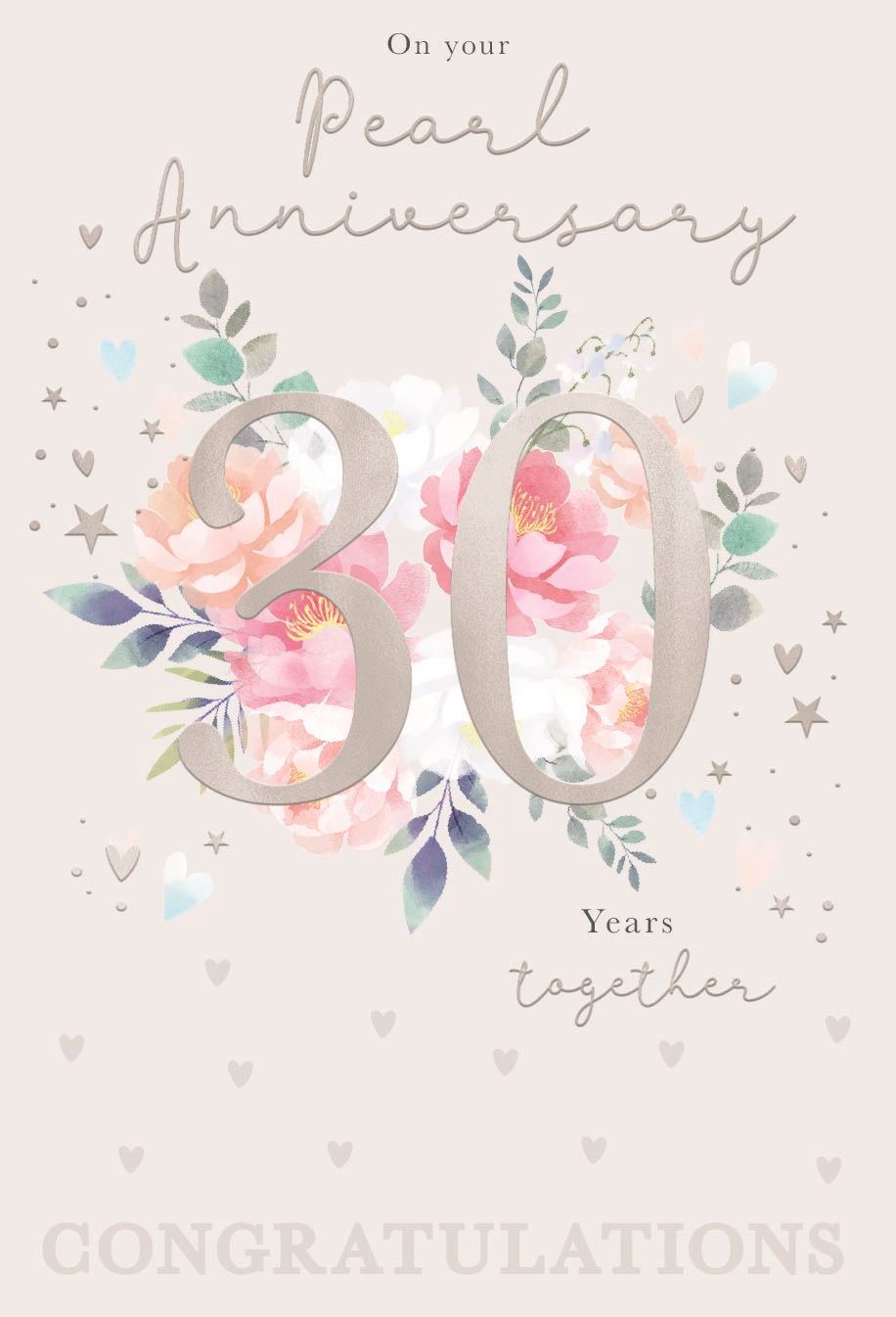 Congratulations on your Pearl Anniversary card