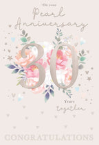 Congratulations on your Pearl Anniversary card