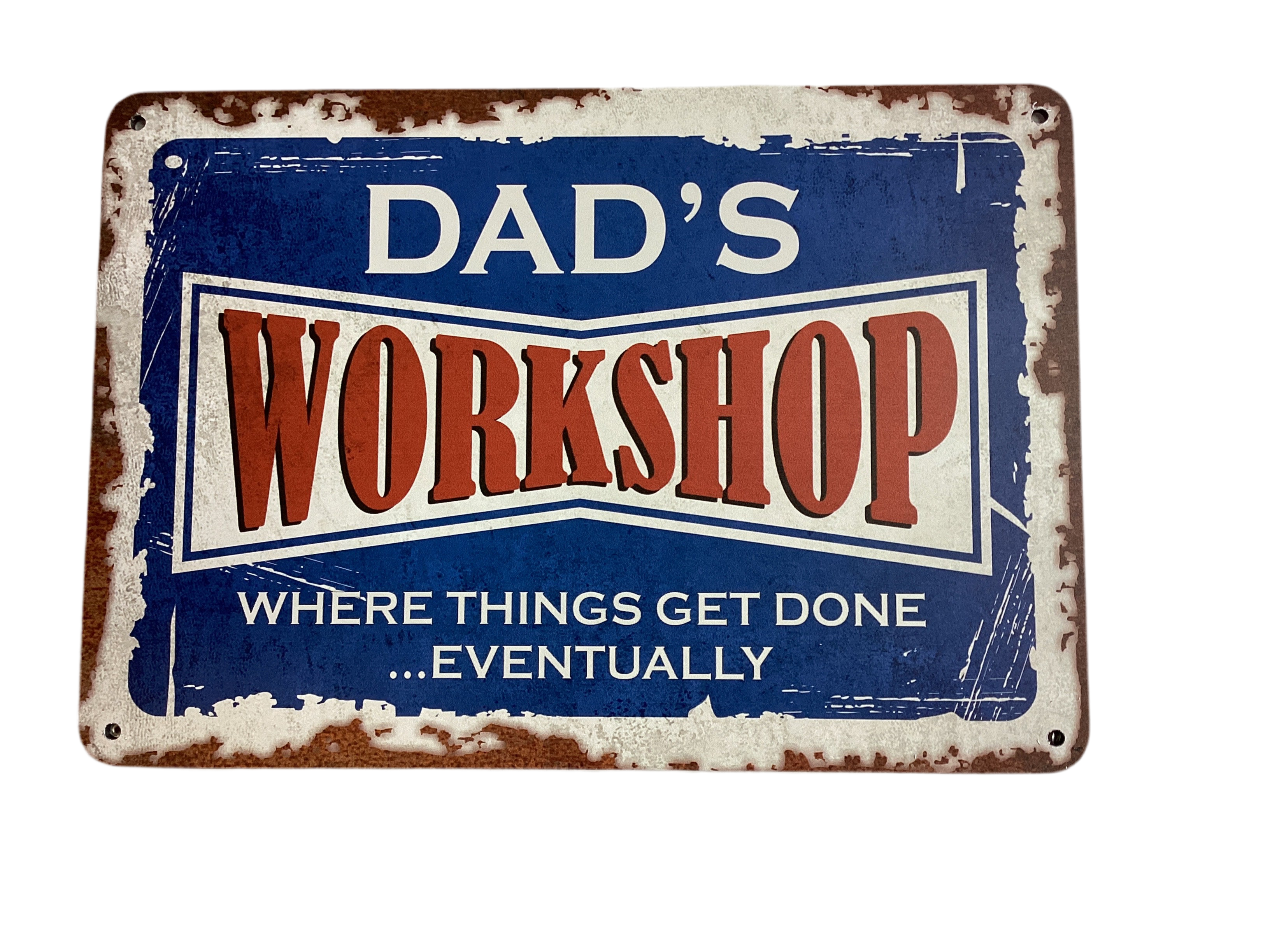 Dad's workshop - vintage metal sign