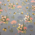 Flat Wrap Blue Bees - Wrapping Paper