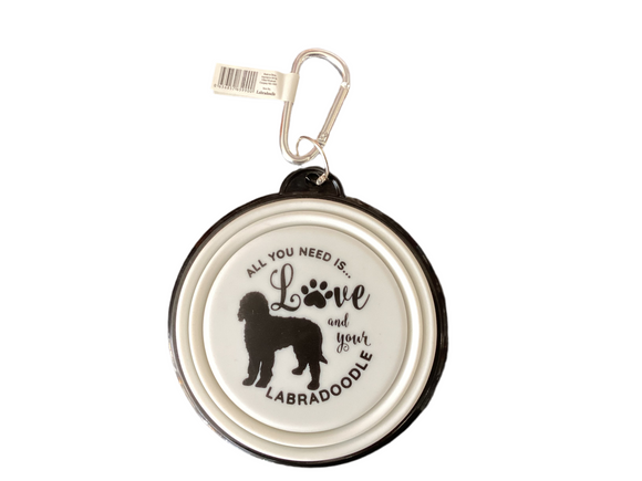 Labradoodle) travel dog bowl