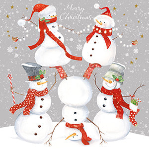 Jolly snowmen - Pack of 6 Charity Christmas cards