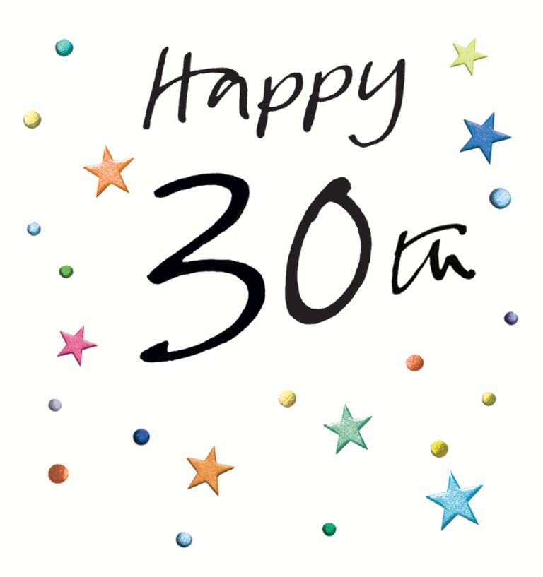 Happy 30th- Birthday card