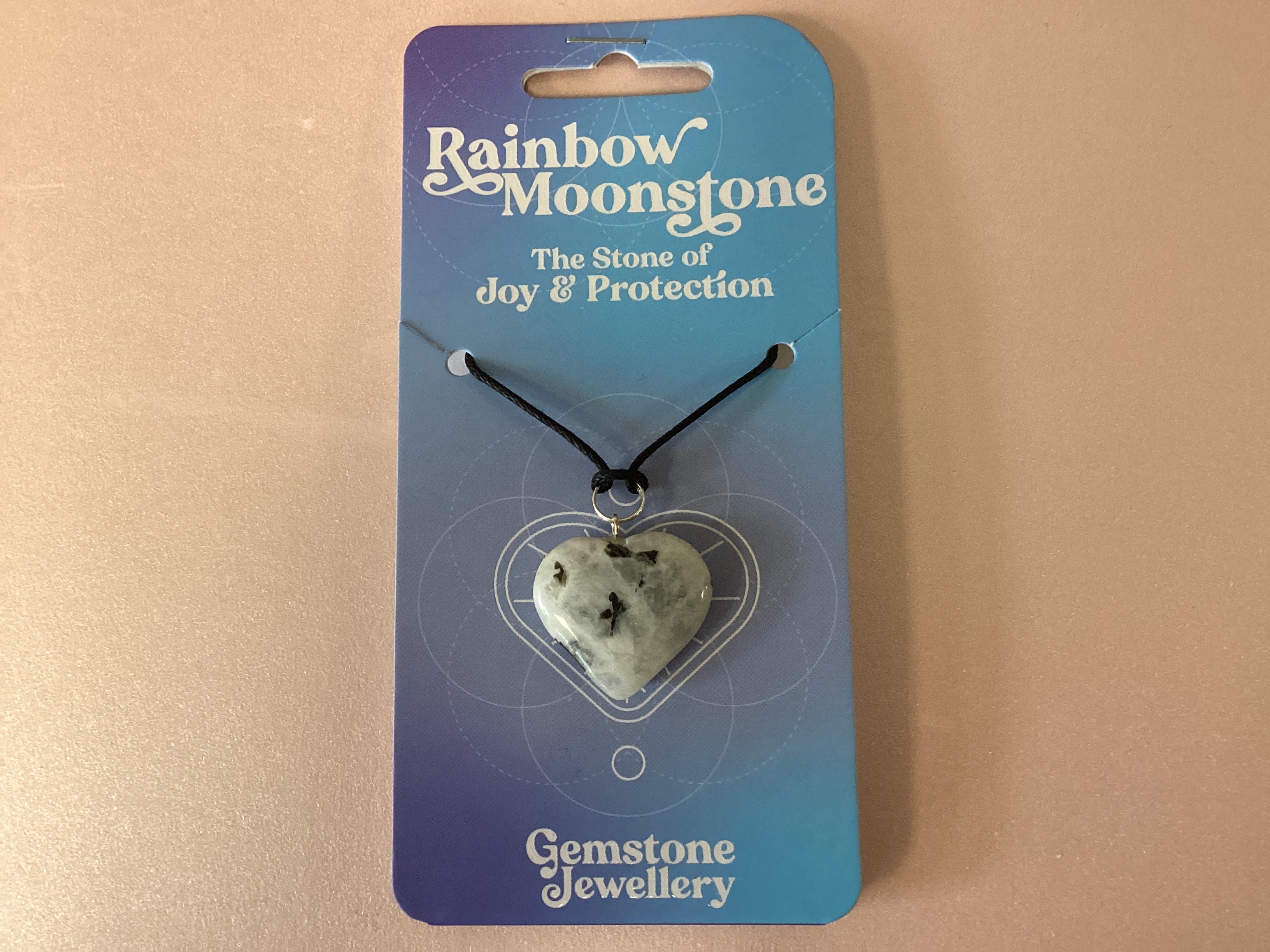 Gemstone Jewellery Rainbow Moonstone Heart - Pendant