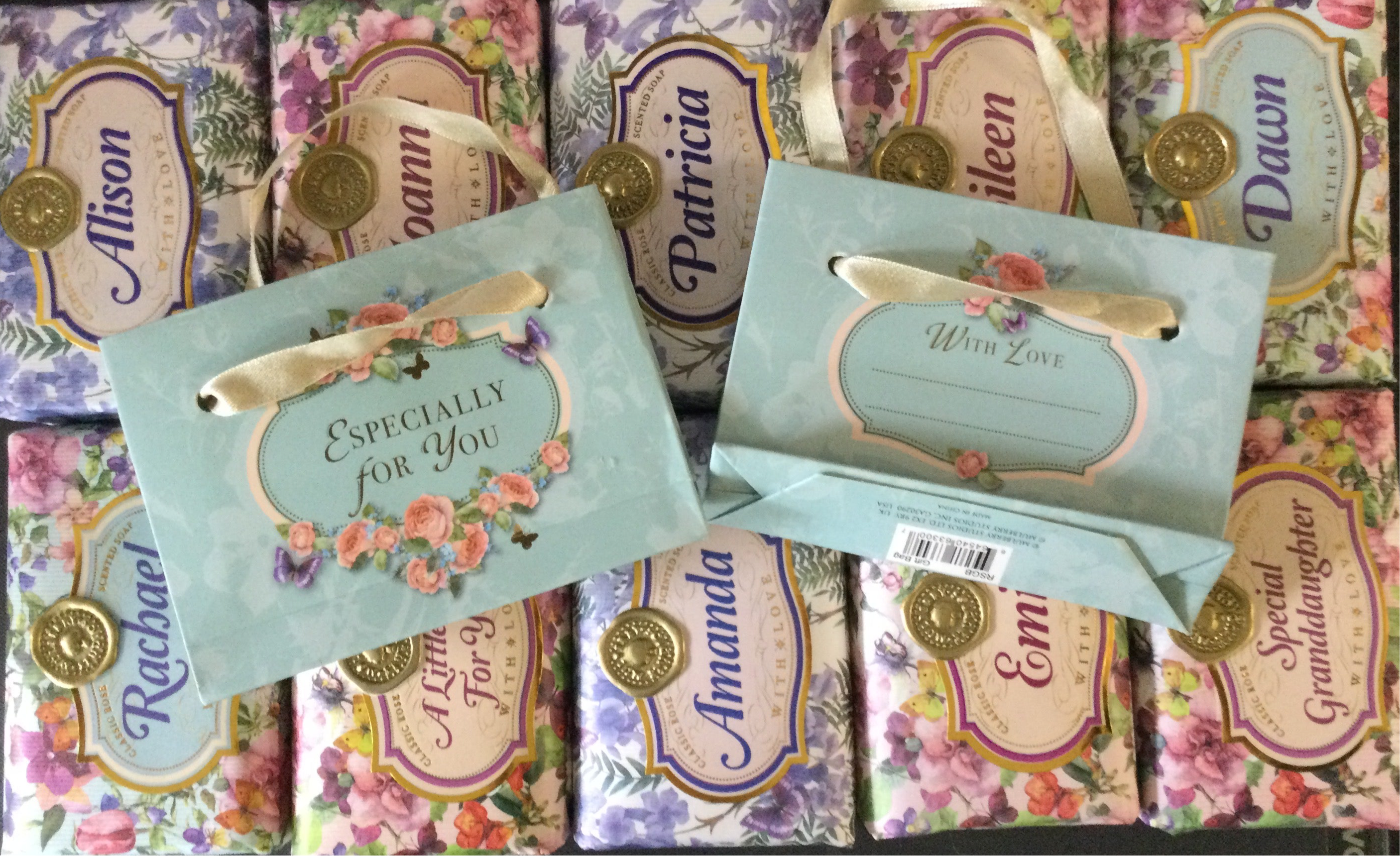 Personalised soap - gift bag