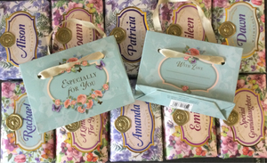 Personalised soap - gift bag