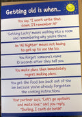 Getting old is when....- Cowshed birthday card