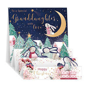 Granddaughter - Pop up Christmas card