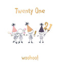 Woohoo! - 21st Birthday card