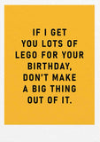 Lots of Lego - Birthday card