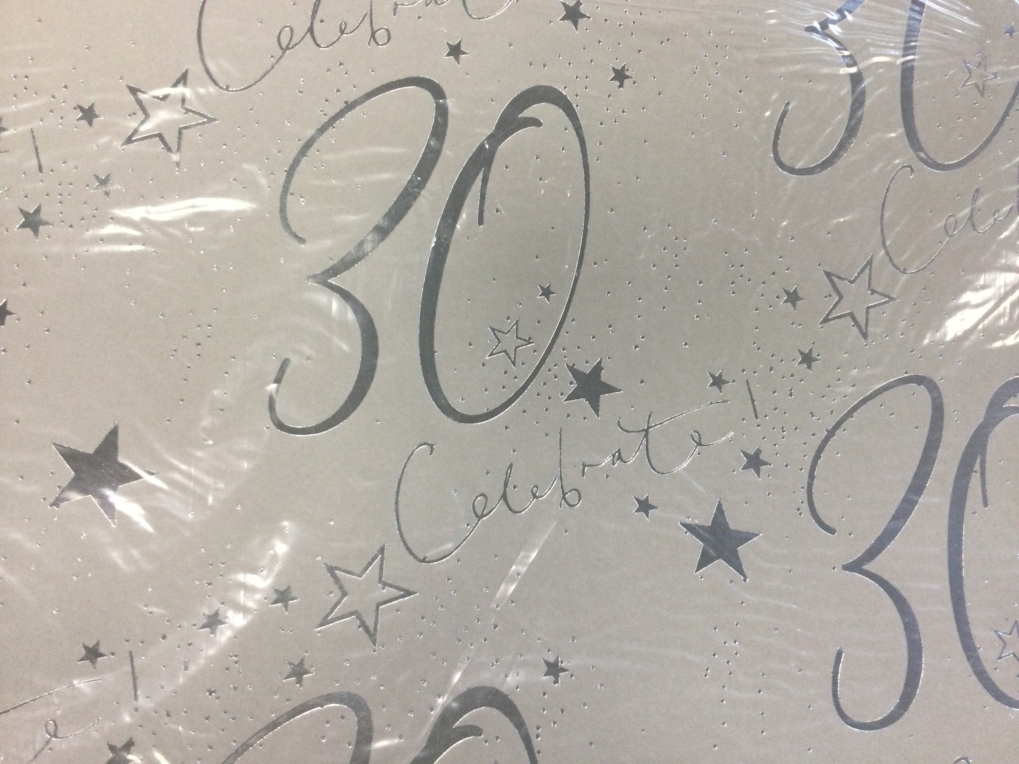 Flat Wrap Celebrate 30 - Wrapping Paper