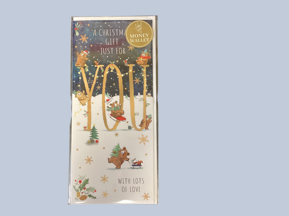 Just for You - Christmas money wallet