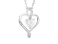 Cubic zirconia heart crystal necklace - Indulgence Jewellery
