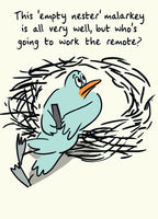 Empty Nester - funny greetings card