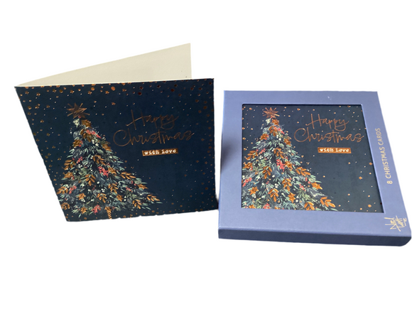 Christmas Tree - Box of 8 Luxury Christmas cards