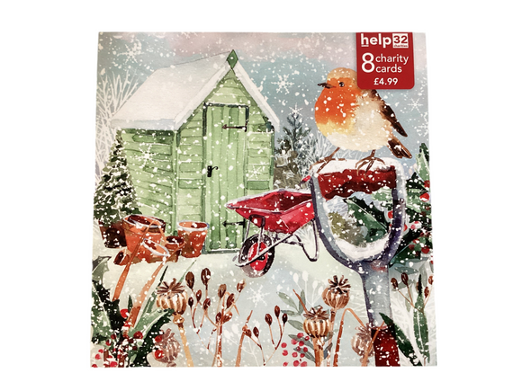 Snowy garden - Pack of 8 Charity Christmas cards
