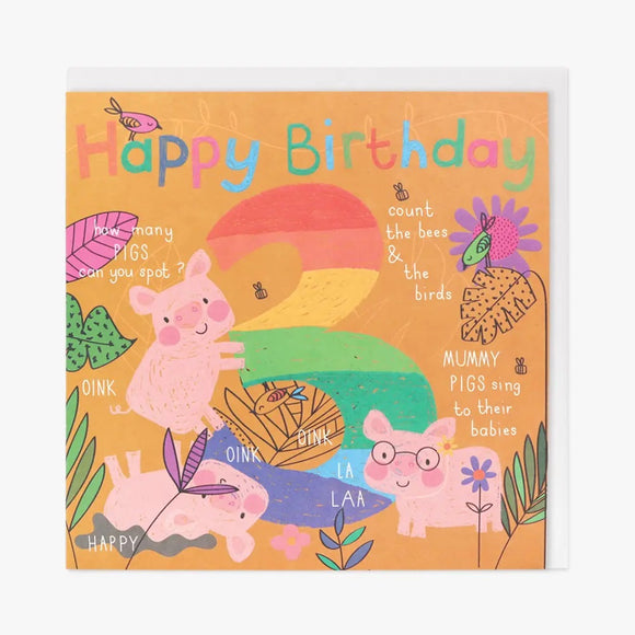 Wonderful world - 3rd Birthday card