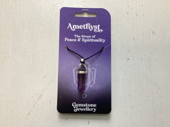 Amethyst Pendant - Gemstone jewellery