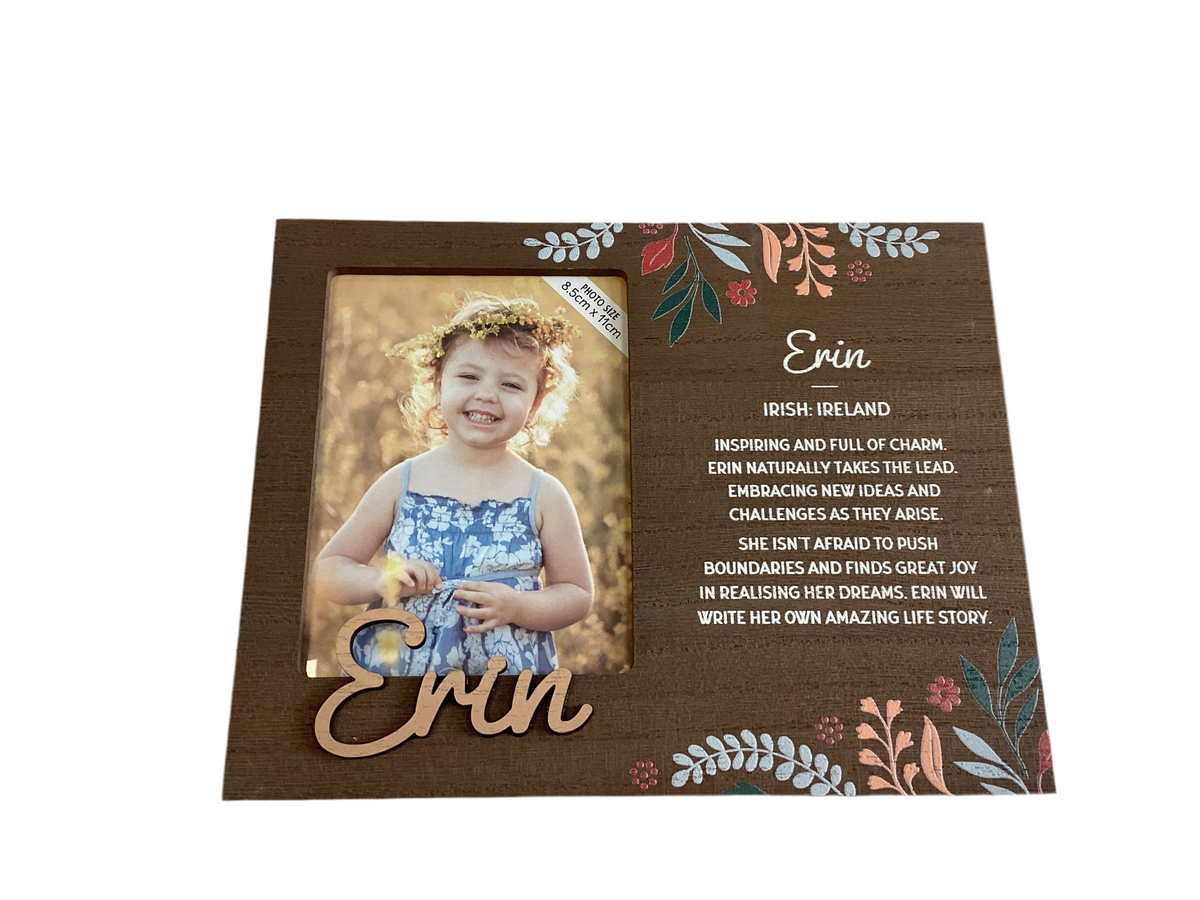 Erin - Personalised Kids  Picture Frame