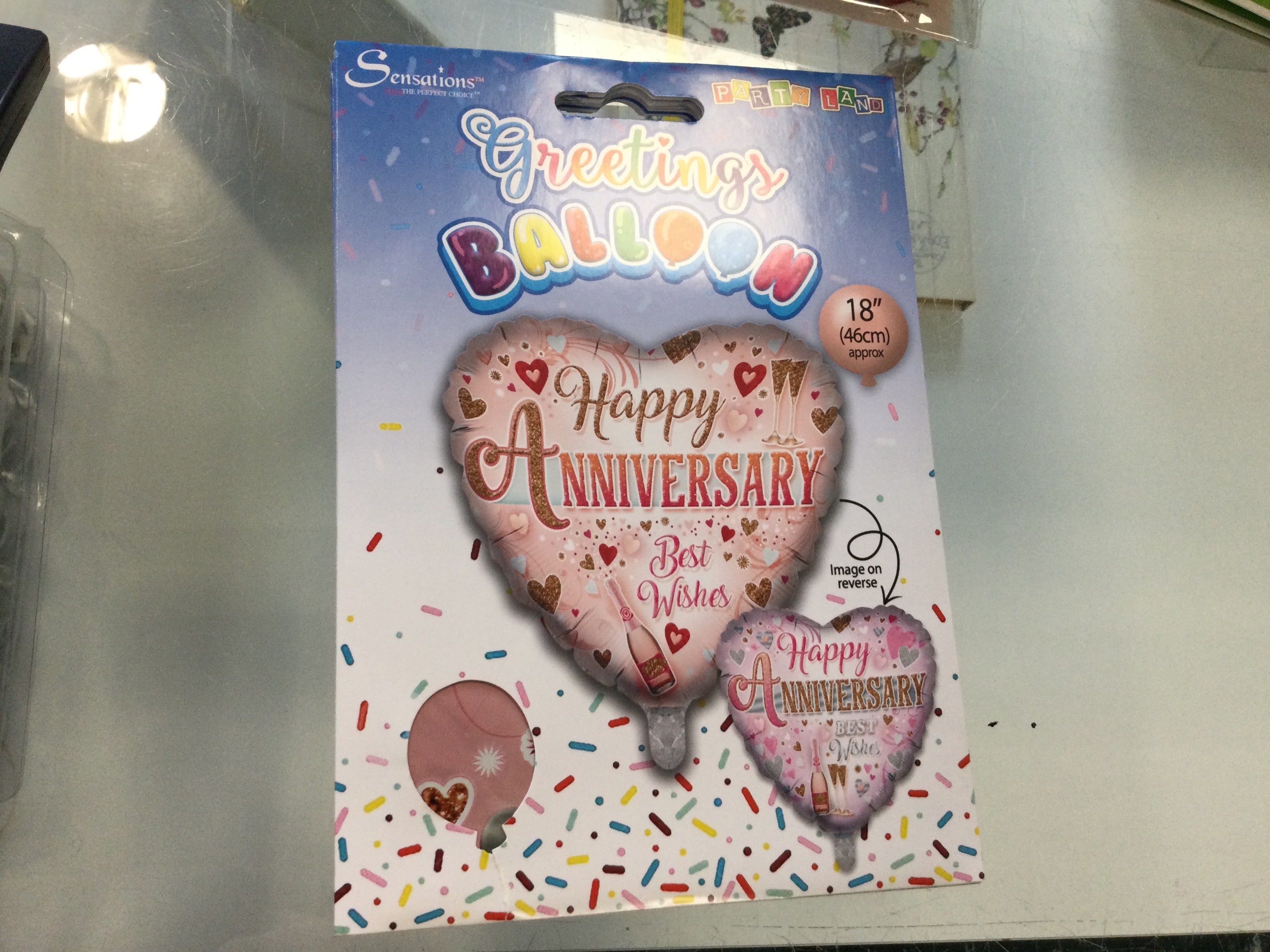 Happy Anniversary - Helium Filled - Foil Balloon