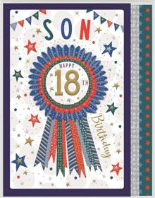 Son on your 18th birthday - Boxed Keepsake card