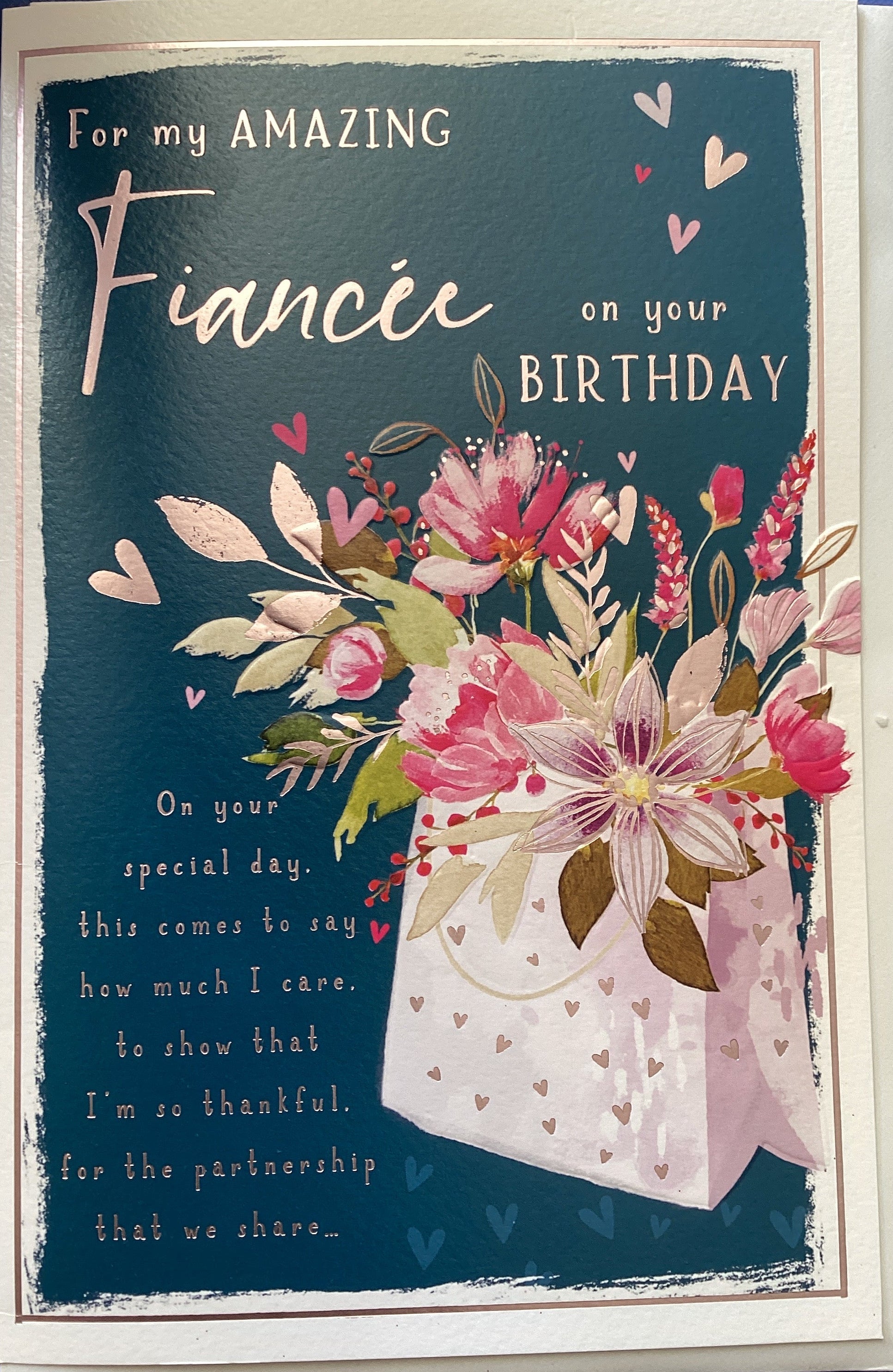 For my amazing Fiancée on your Birthday card